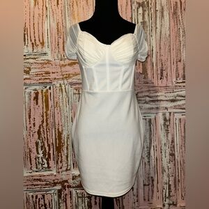 Windsor Chic White Mini Dress